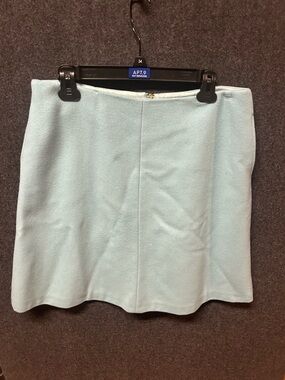 Boden Wool Skirt Light Blue with Pockets 14R